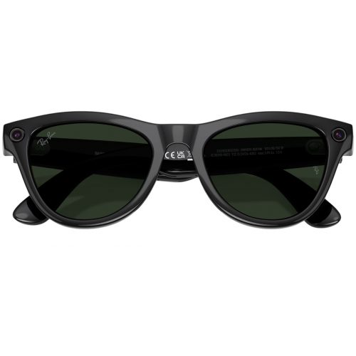 Умные очки Ray-Ban Meta* Skyler Gen 2 Shiny Black, Фотохромные линзы Graphite Green Transitions (RW4014)